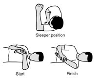 sleeper stretch