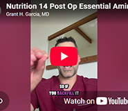 Nutrition 14: Post Op Essential Amino Acids