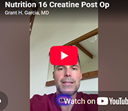 Nutrition 16: Creatine Post Op
