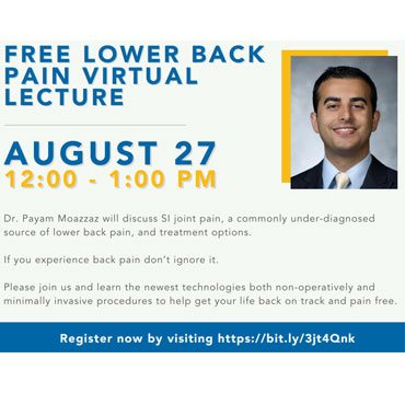 Free Lower Back Pain Virtual Lecture
