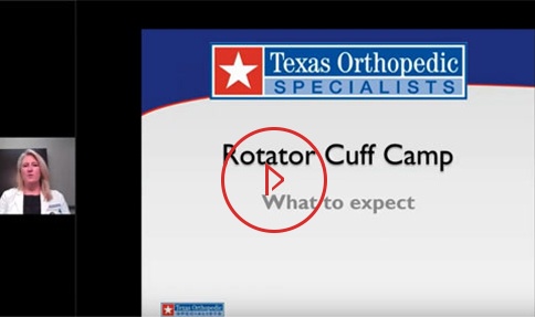 Rotator cuff camp orthopedic education video on shoulder injuries and recovery