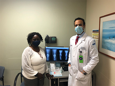 Dr. Kamara with Higdon