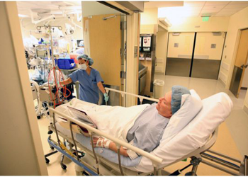 Jane Glenn Haas is prepared for surgery logo