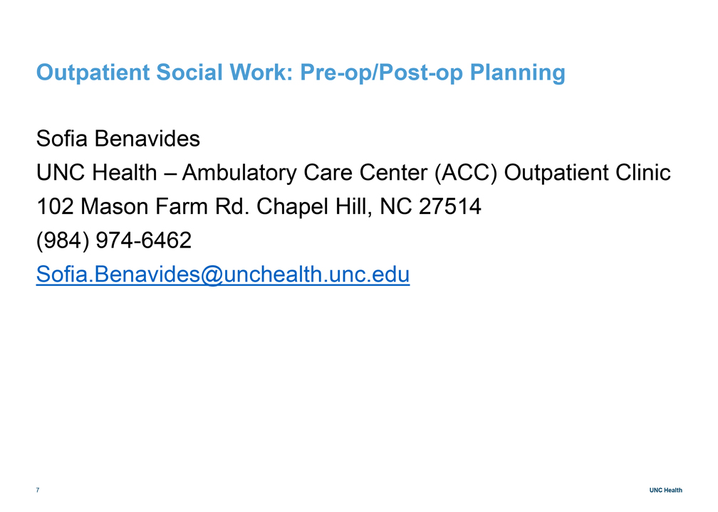 UNC School of Medicine Orthopaedics