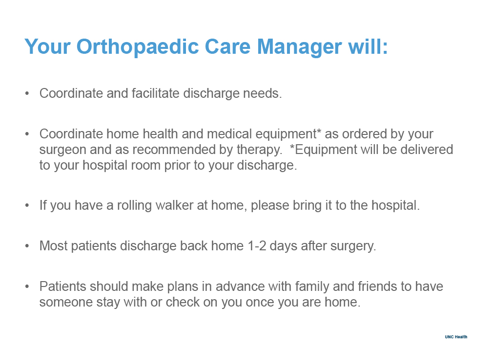 UNC School of Medicine Orthopaedics