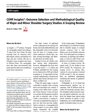CORR Insights®: Outcome Selection