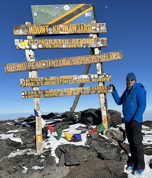 Dr. Kadakia Conquers Mount Kilimanjaro!
