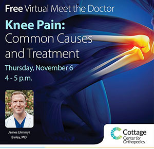 FREE Virtual &ldquo;Meet the Doctor&rdquo; Seminar<br/>Knee Pain: Common Causes and TreatmentImage1