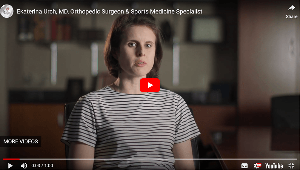 Ekaterina Urch, MD, Orthopedic Surgeon & Sports Medicine Specialist Video