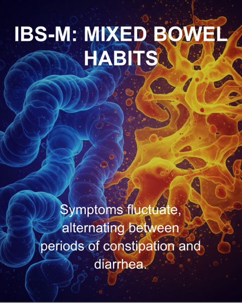 Overview of the three main IBS subtypes