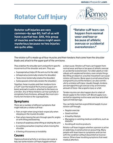 Elbow & Shoulder Surgery Guide