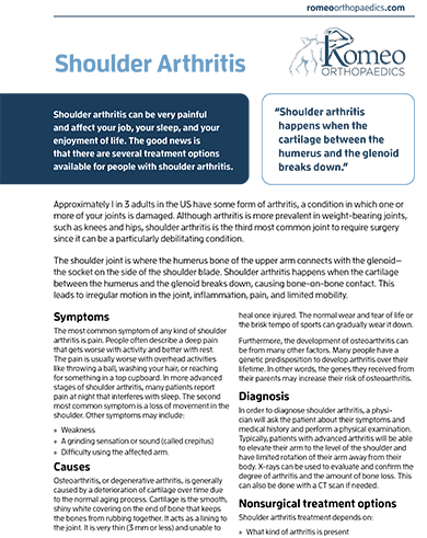 Elbow & Shoulder Surgery Guide