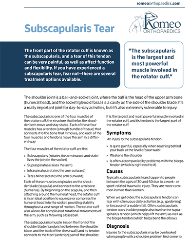 Elbow & Shoulder Surgery Guide