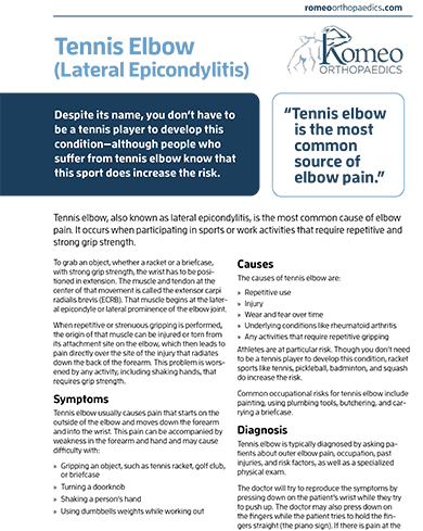 Elbow & Shoulder Surgery Guide