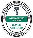 Certified by the American Board of Orthopaedic Surgery