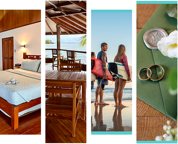 Activities, Rooms, Eating/ Drinking, Wedding/Events, Live Surf Cam