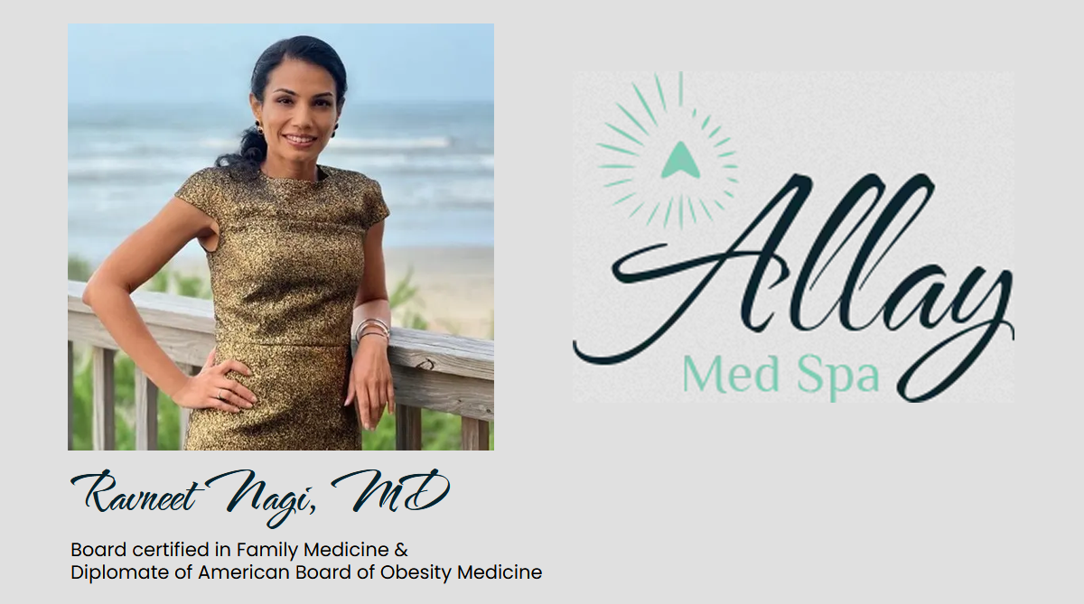 Clean, professional medical spa treatment room with neutral tones at Allay Med Spa in Katy