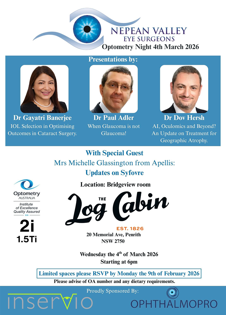 Optometry Night 4th March 2026