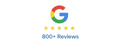 Google 800+ Reviews Icon