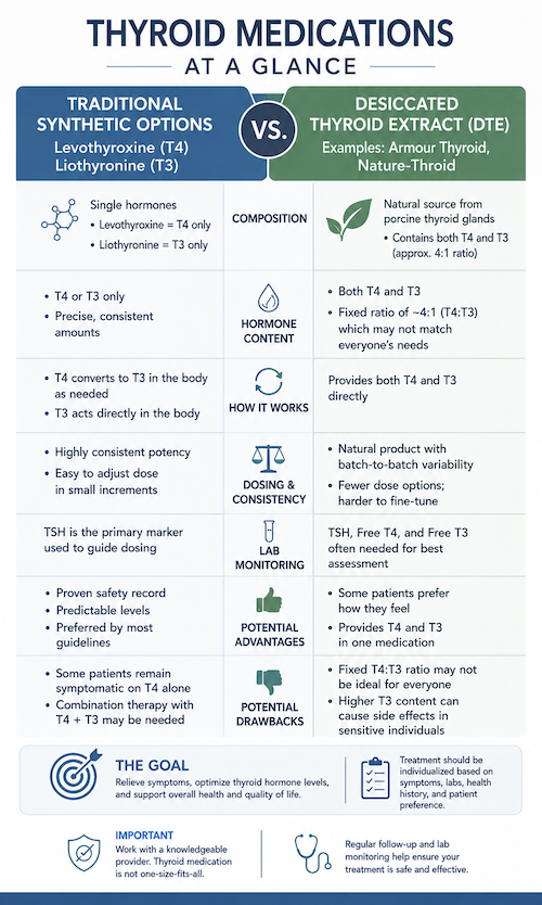 Considering DTE Versus Levothyroxine and Liothyronine