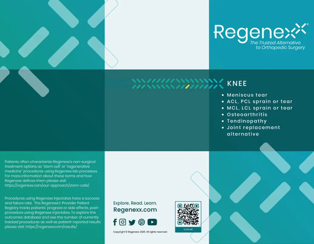 Regenexx Knee brochure