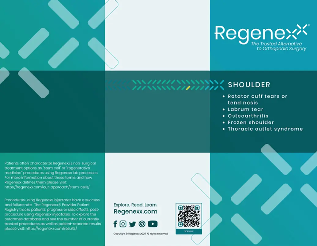 Regenexx Shoulder brochure
