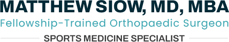 Dr Matthew Siow, Orthopaedic Surgeon, Sports Medicine Specialist, San Diego, Carlsbad, Coronado, CA