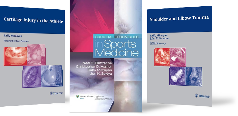 Books - Surgical Techniques in Sports Medicine, Cartilage Injury in the Athlete, Shoulder and Elbow Trauma