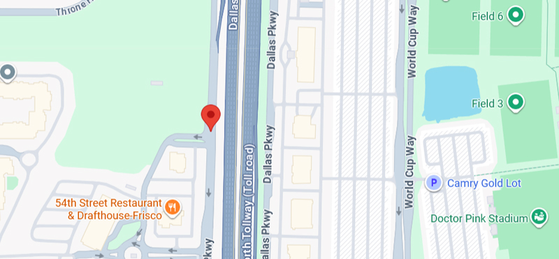Detailed map of Apex Orthopedics with surrounding landmarks.