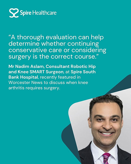 Surgeon looks at when knee arthritis requires surgery