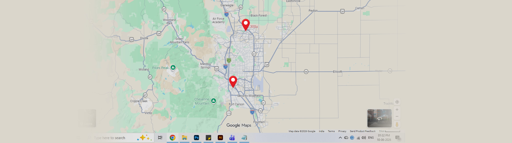 Locations Map