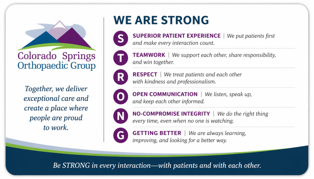 scope - Colorado Springs Orthopaedic Group