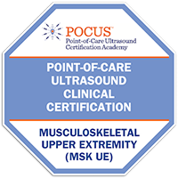 pocus certificate Musculoskeletal Upper Extremity