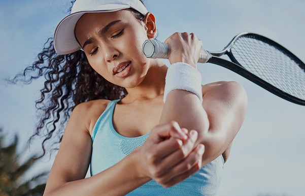 Illustration representing elbow joint and orthopedic treatment focus
